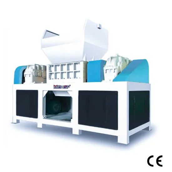 Superior Plastic Shredding Crushing for Injection Molding Machine Manufacturer High Performance Double Shaft Shredder