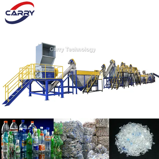 Waste Pet Recycle Chips Making Machine Hot Washing