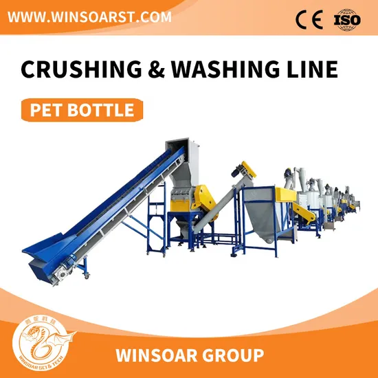 Plastic Recycling Washing Crushing Granulating Pelletizing Production Line Machine for HDPE Drum Bucket/ Pet Water Bottle/ PE/HDPE Milk Bottle Scraps Flakes