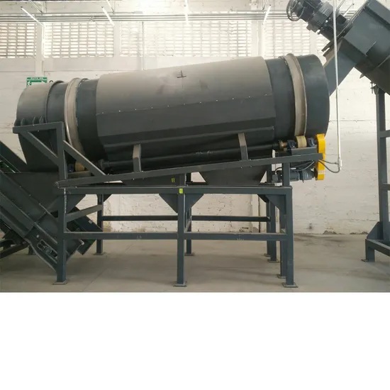 Dry Trommel for Plastic Bottle Hot Washing Recycling Equipment
