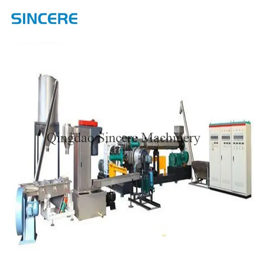Waste Plastic Soft PP PE LDPE HDPE Film Recycling Compacting Pelletizing Machine 200-300kg/H