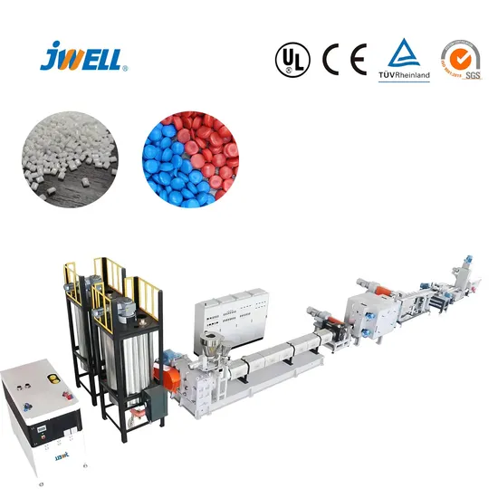 Jwell Pet Line Single Screw Granulator Convienient Maintenance for Pet Bottle Flakes