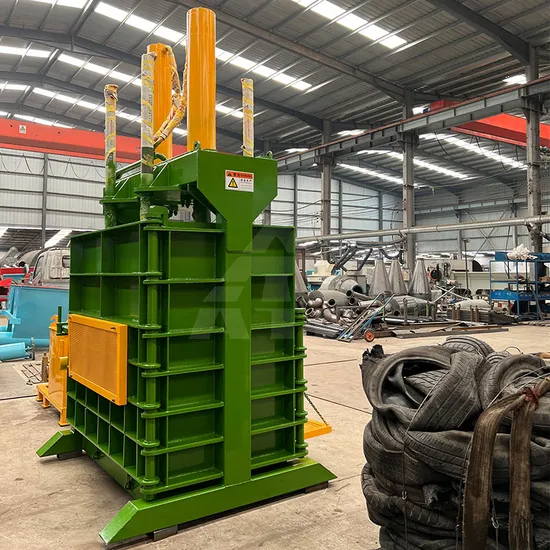 Vertical Waste Cloth Tyres Plastic Press Baler Machine Scrap Tyre Tire Baler