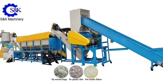 Industrial Waste Film Plastic Flakes Scrap Recycling Plastic Washing Machine