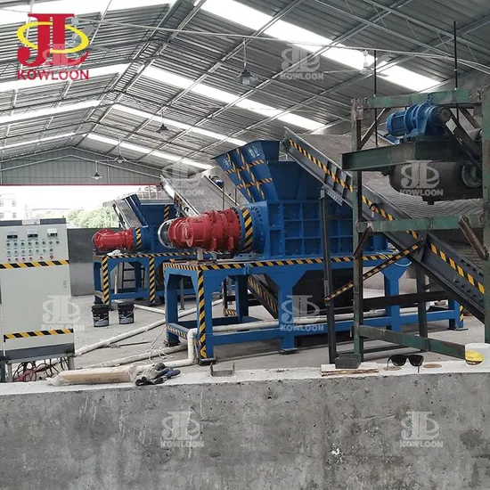 90kw PVC Card HDPE Pet Plastic Bottle Shredder Recycling Machine for Plastic
