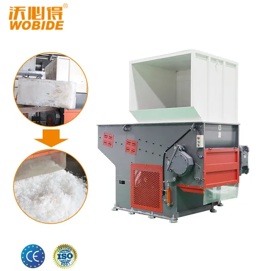 Industrial High Productivity Plastic Lump Block Shredder Machine