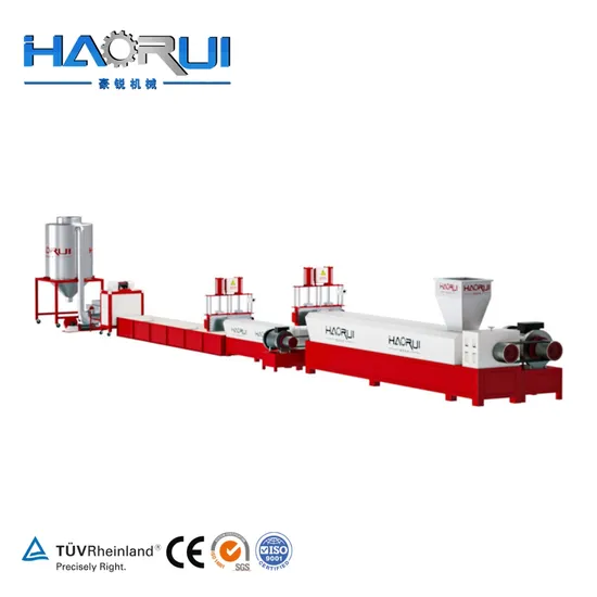 Pet Haorui PE Film Strength Machinery Plastic Granulating Machine