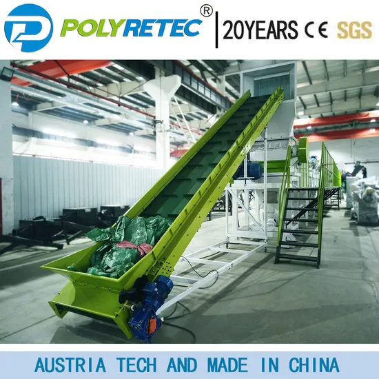 China PP LLDPE LDPE Woven Bag Agricultrual Film Crushing Washing Recycling Machine for Waste Recycle Line