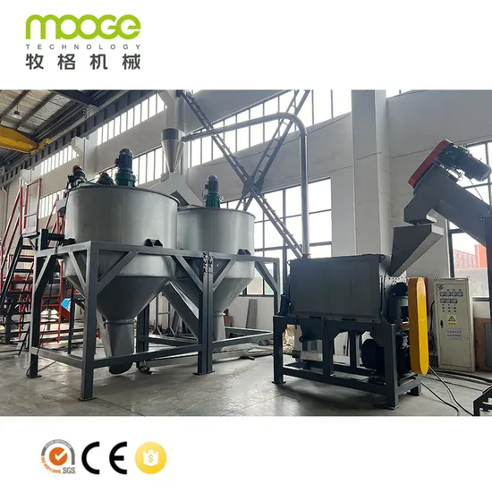From Waste Bottle To Fiber Pet Recycling Machine Plastic Bottle Hot Washing Line