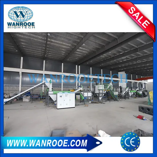 100-3000kg/H Plastic Pet Bottle Crushing Washing Recycling Machine
