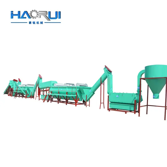 Waste PP PE Film PP Woven Bag Washing Crushing Recycling Line