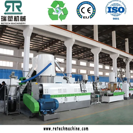 Plastic No 98/2 LDPE Film Cleaning Recycling Processing Granulation Pelletizing Line Plastic LDPE LLDPE HDPE Film Bag Granulation Line