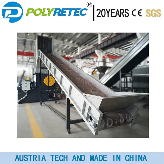 Automatic HDPE IBC Container Chemical Barrel Crushing Hot Frcition Washing Drying Line