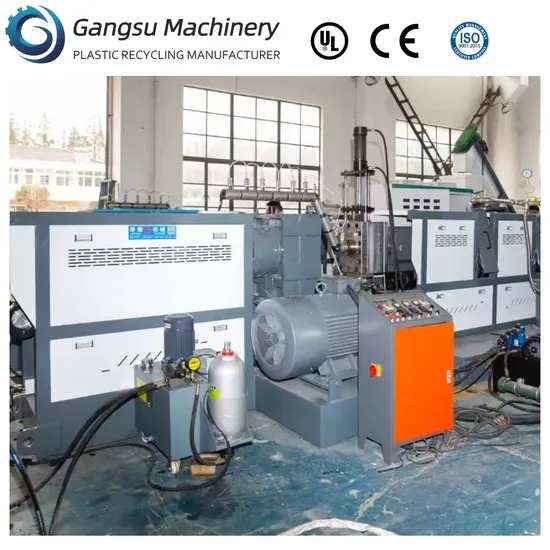 Plastic Hard HDPE PP Bottle Pelletizing Granulating Machine for Plastic Recycling Machine