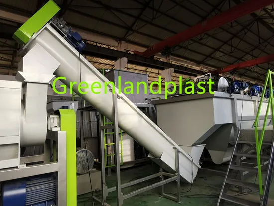 Machine Washing and Drying of HDPE Flakes