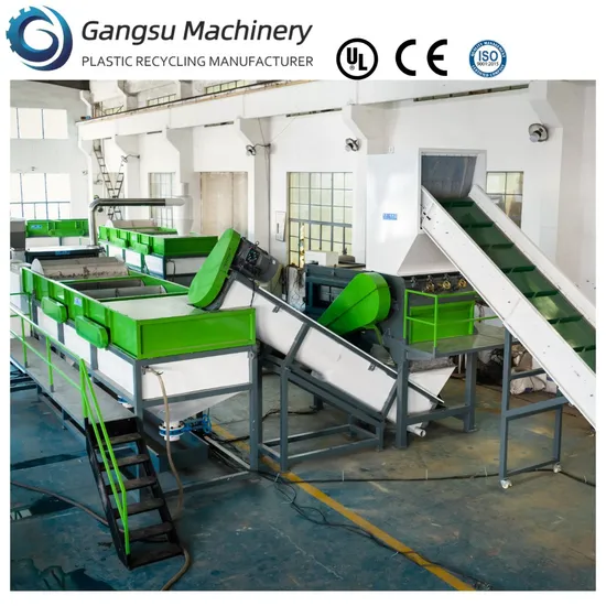 PP PE Hard Bottle Rigid Scraps Plastic Waste Recycling Washing Line