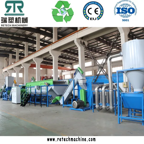 Waste Post-Consumer Plastic PE/PP Film LDPE LLDPE HDPE PP Woven Bag Garbage Bags Shopping Bag Washing Recycling Line