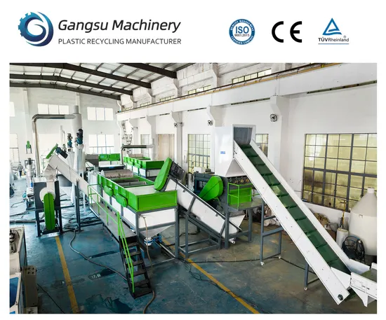 Pet/PE/PP Bottle Washing Line PE PP Crusher Granulator Washing and Recycling Recycling Line