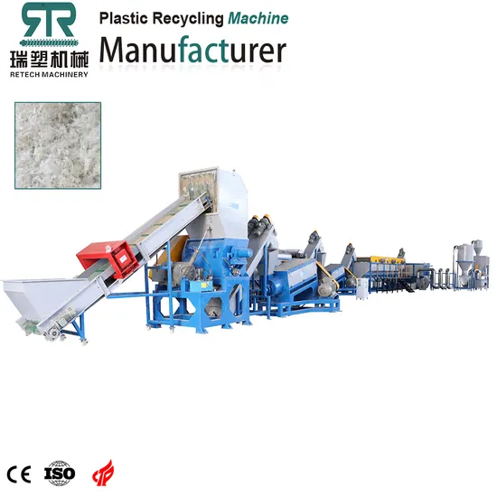 Plastic Recycling Plant Waste PP PE Film and Bags Hot Washing Machine