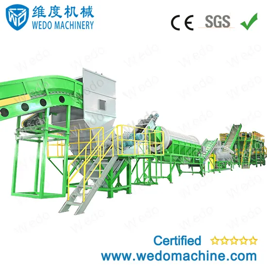 High Speed Jiangsu Province Made Equipment Dirty Pet Drink Bottle Recycling Machine