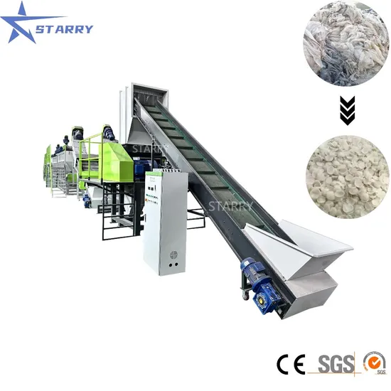 Recycling Machine for Plastic PP PE Film Flakes Recycle Plastic Machine in China