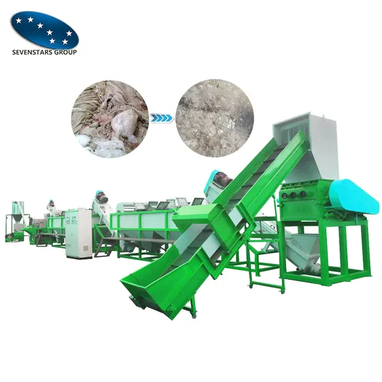 Plastic PP Woven Bags Washing Recycling Machine Waste Plastics Recycling