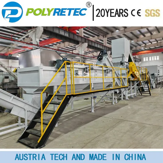 Waste Plastic Bottle PP PE HDPE Flake Recycling Washing Line Machine