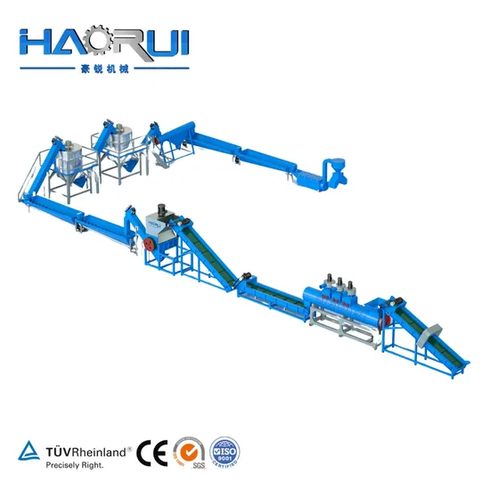 China Bottle Haorui Film 20000kg Waste Machine Plastic Recycling Line
