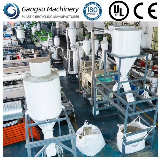 China Supplier Pet Bottle Recycling Line / Flakes Hot Washing Machine Plant