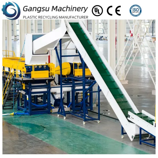 New Design Plastic Recycle Machine Pet Bottle Flakes Crushing Hot Washing Recycling Machine with High Quality