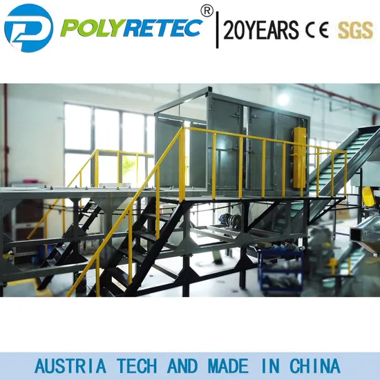 1000kg/H Pet Bottles Plastic Recycling Crushing Washing Drying Line with Color Sorting Machine