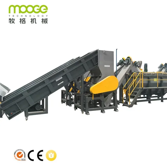 Economic recycled plastic waste bottle PET recycling line
