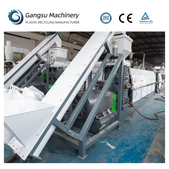 PP HDPE Bottle/Profile/Drain Water Pipe/ Waste Hard Material Recycling Machine Granulation Machine Plastic Recycle Machine with High Quality
