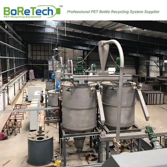 3700kg/H Plastic Bottle Hot Washing Production Line