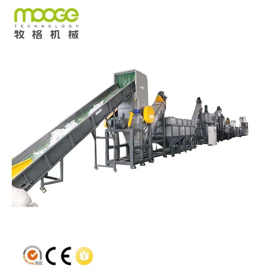 plastic PP PE mulching film recycling washing line machine