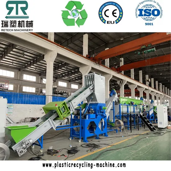 LDPE Agriculture Film Recycling Crushing Washing Machine with Plastic Squeezer Machine