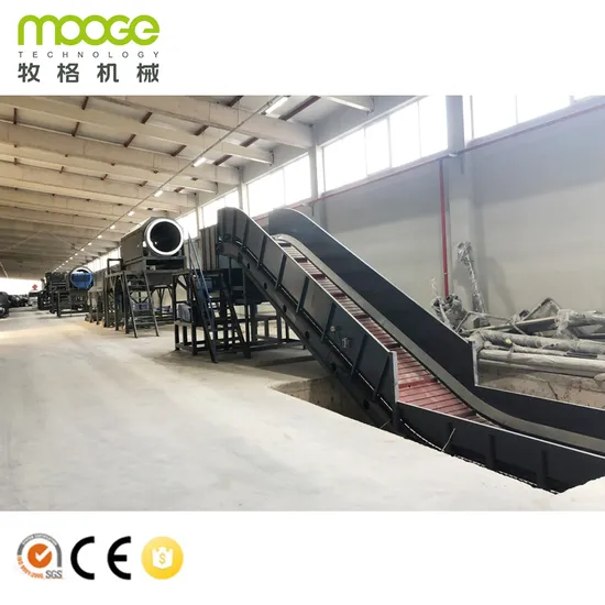 rigid plastic bottle recycling PET washing line