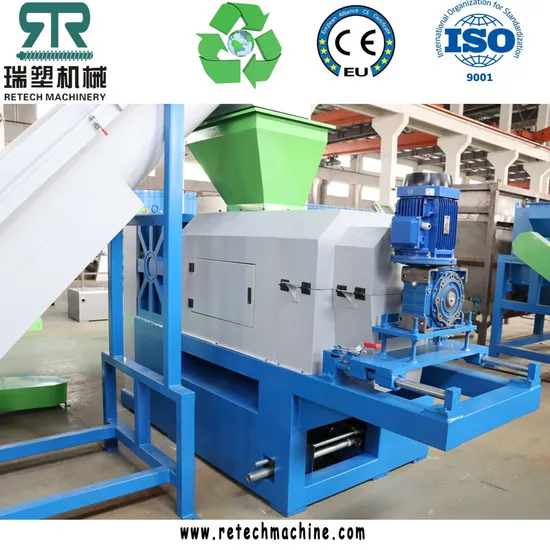 500kg/Hr LLDPE LDPE HDPE Plastic Film Crushing Washing Drying Recycling Line with Squeezing Dryer Machine