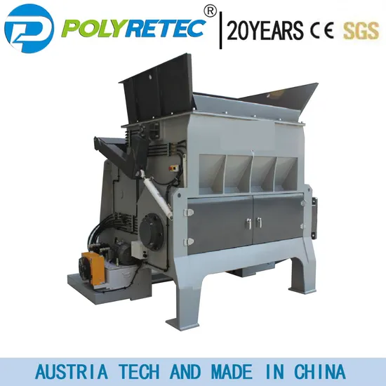 Rigid Plastic, PP/PE Film, Bag, Lump, Sheet, Drum, Pipe Crusher Recycling Machine Paper Drum Shredder