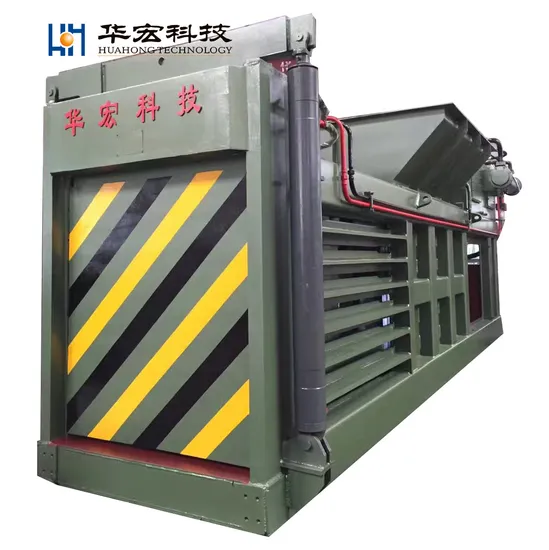 Huahong Hpm-160 Semi-Automatic Horizontal Non-Metallic Baler Can Be Multiple Times to Add Material Compression