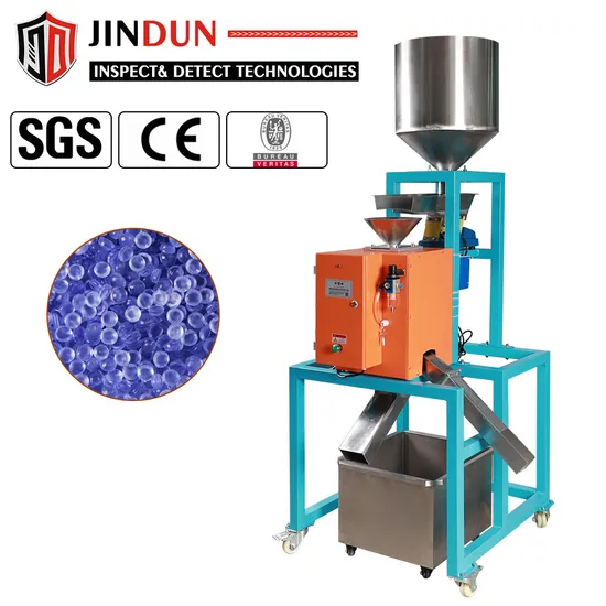 Vertical Free Fall Pipe Metal Detector Auto Rejection for Plastic Product