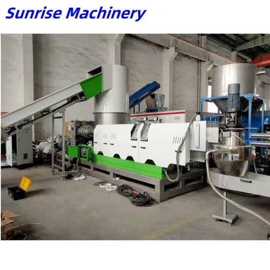 Waste Plastic PE PP BOPP Agricultural Industrial Film Woven Jumbo Bag ABS PC Drum Recycling Machine Double Rank Plastic Granulating Machine Pelletizing Machine