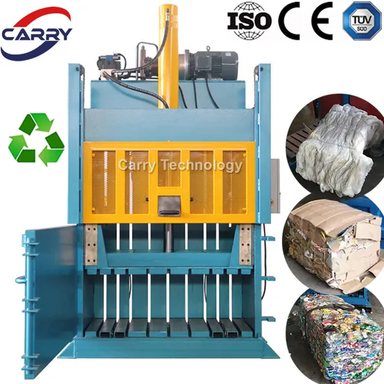 Hydraulic Press Baler Machine Waste Carton Box Paper Cardboard Baling Plant for Compress Packing PP PE Film Bags Pet Bottles Scraps Metal