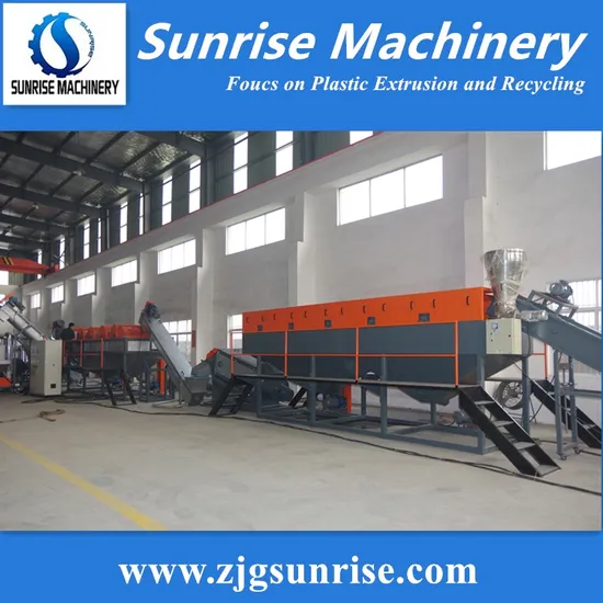1000kg/H LDPE Film Washing Granulating Recycling Production Line