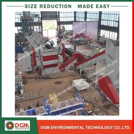 New Design Large Diameter Tube Shredding Machine for Pipe Recycling