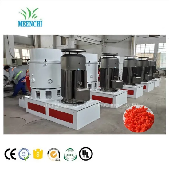 Gsl200 55kw 250 30kg/Hr Plastic Waste Densifier Agglomerator with Oil Heater