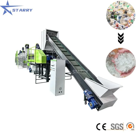 Automatic Plastic PP PE Pet Bottles Recycling Machine Washing Line Plant