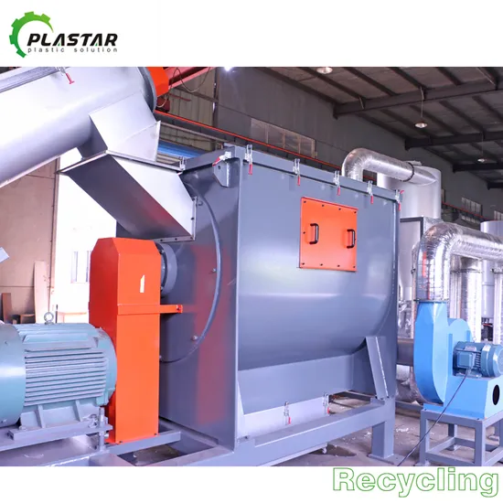 300-3000kg/H Dirty Waste PP Raffia Bag Washing Recycling Machine