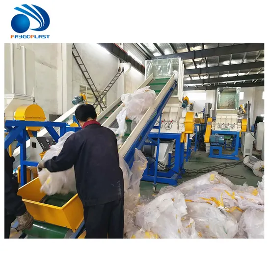 Plastic PP PE Film Recycling Machine Line