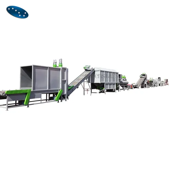 Pet Bottle Recycling Machine Waste Plastic Crushing Washing Drying Recycling Machine